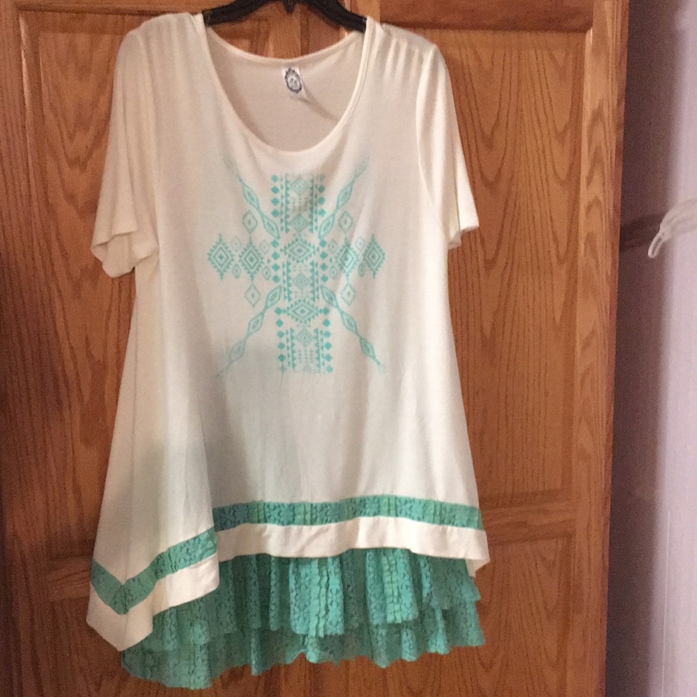 2 B Together set of blouse with camisole, Small